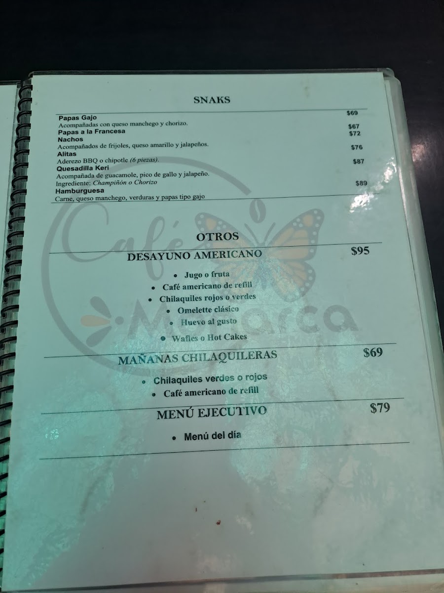 Café Monarca Menu - Image 2