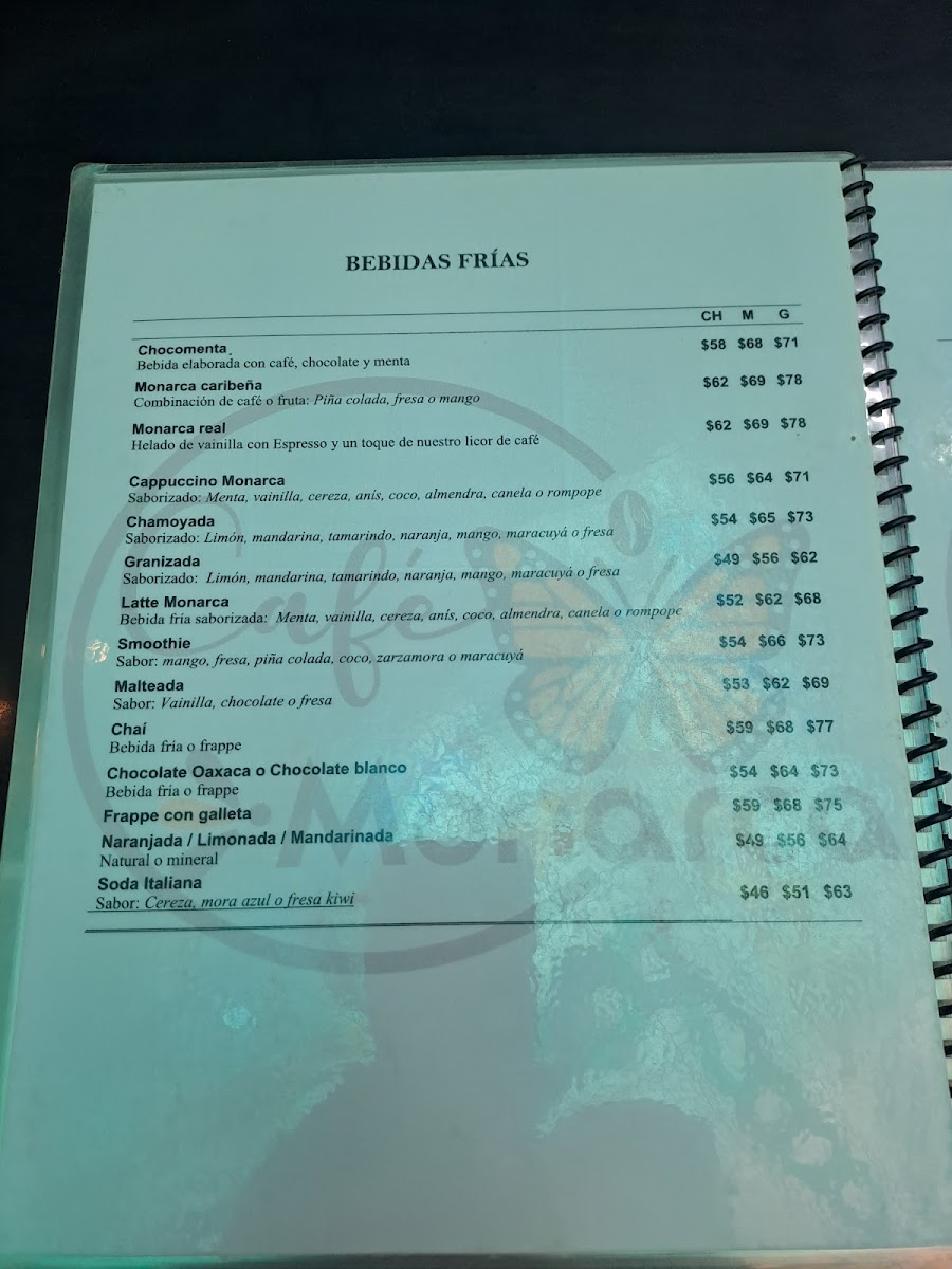Café Monarca Menu - Image 3