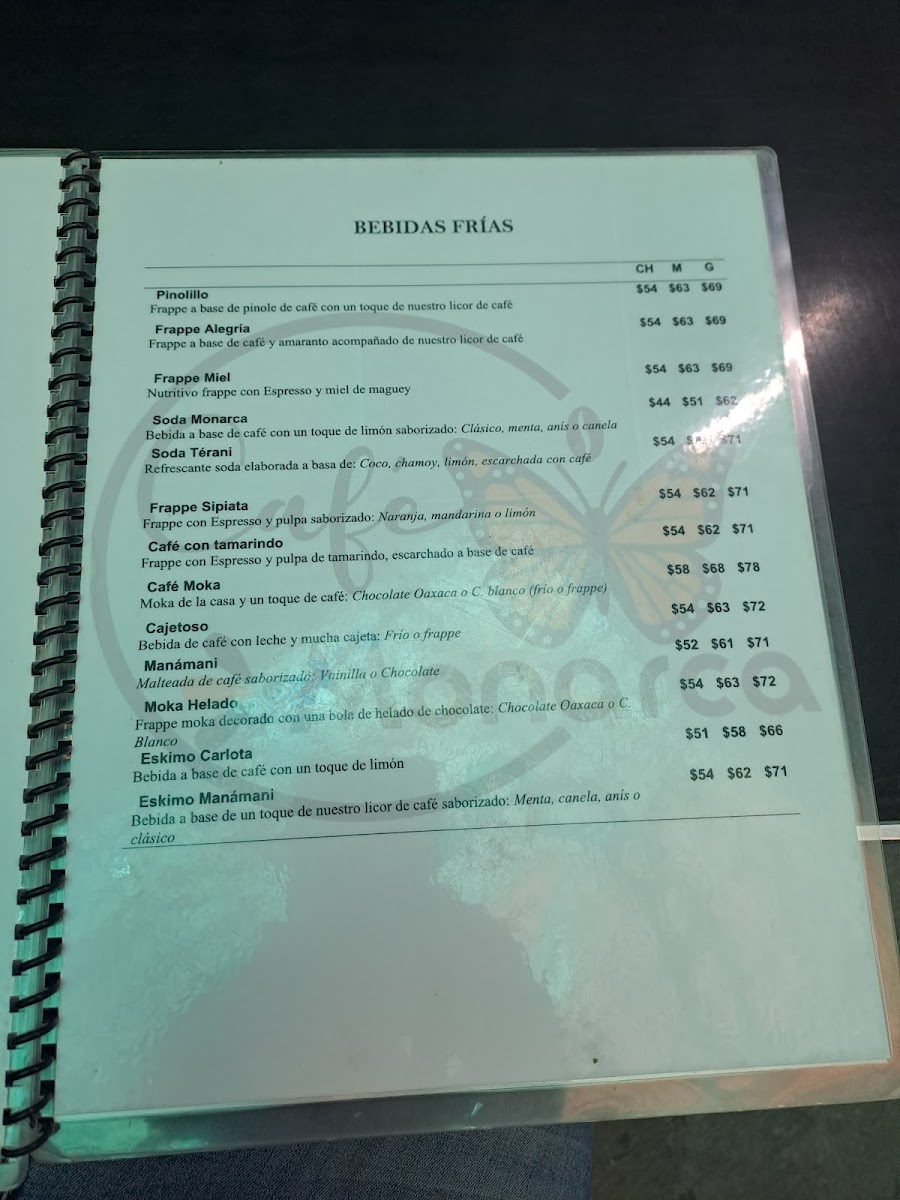 Café Monarca Menu - Image 4