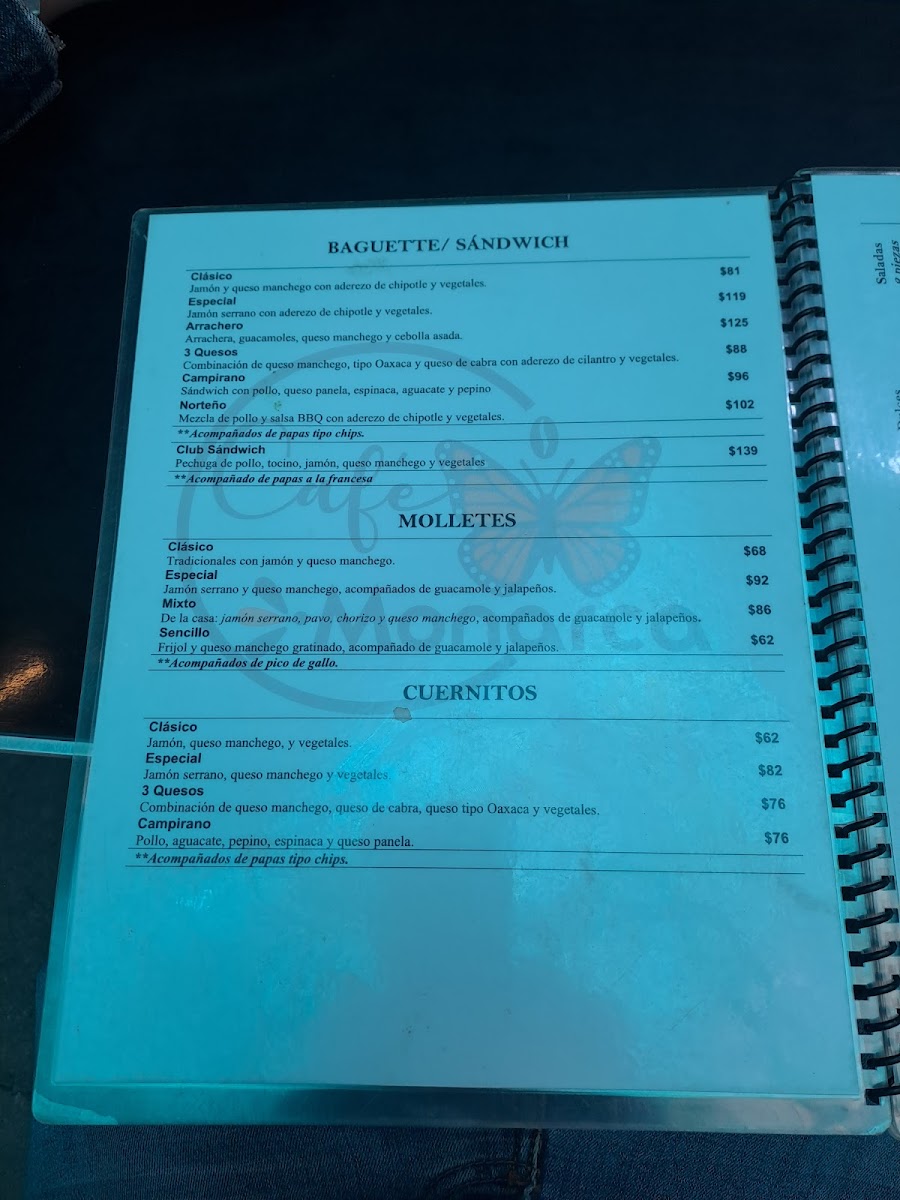 Café Monarca Menu - Image 5